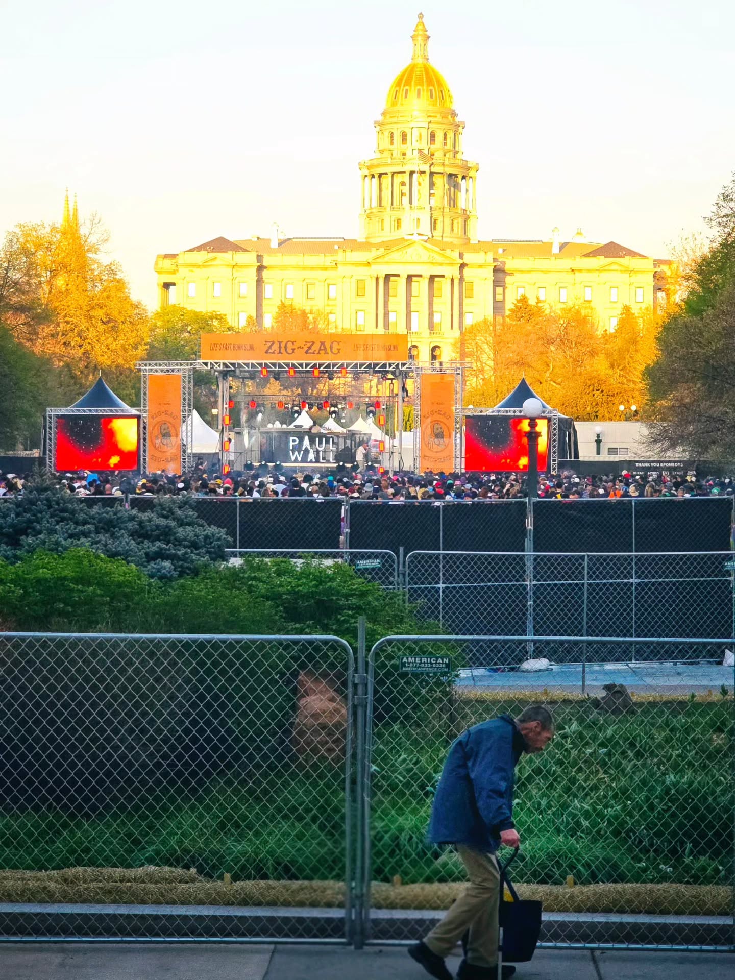 Walking by the 420 Fest at Civic Center Park gives you all…
